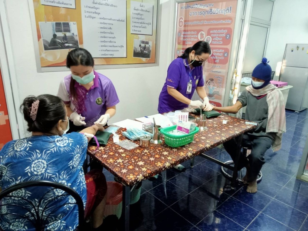 20 ก.พ.2567 รพ.สต.บ้านสันป่าไร่ เจาะเลือด , วัดความดันโลหิต , ตรวจปัสสาวะ ผู้ป่วยโรคความดันโลหิตสูง ที่รับยาที่ รพ.สต.บ้านสันป่าไร่ (กลุ่ม 2) จำนวน 51 ราย