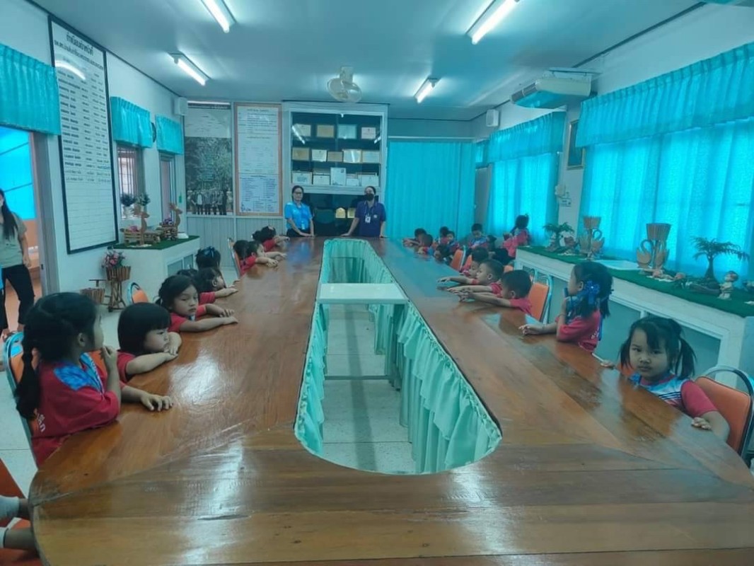 13367 จนท.รพ.สต.บ้านสันป่าไร่ ร่วมต้อนรับคณะครูและนักเรียน ศพด.บ้านป่าไร่เหนือ ที่ได้มาศึกษาดูงานที่ รพ.สต.บ้านสันป่าไร่