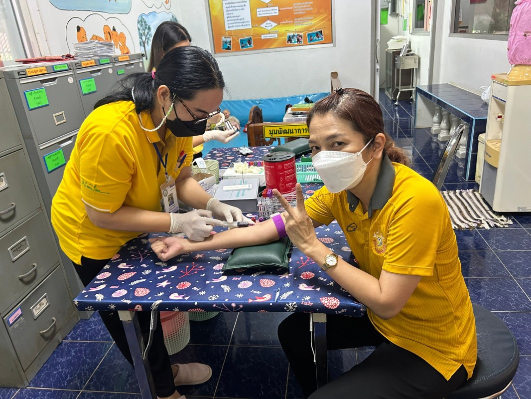 18 มี.ค.67 เวลา 07.30 น.รพ.สต.บ้านสันป่าไร่ เจาะเลือดตรวจสุขภาพ เจ้าหน้าที่ ประจำปี 2567 จำนวน 8 ราย