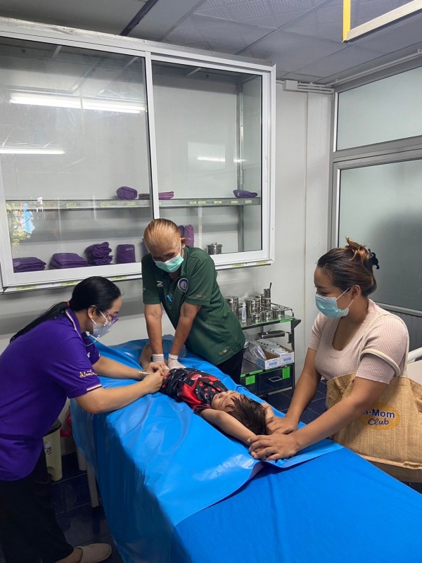 29 พ.ค.67 รพ.สต.บ้านสันป่าไร่ ฉีดวัคซีนป้องกันไข้หวัดใหญ่ กลุ่มเด็ก อายุ 6 เดือน ถึง 3 ปี จำนวน 61 ราย