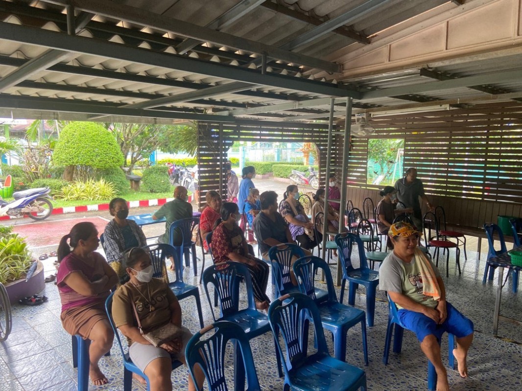 5 มิ.ย.67 รพ.สต.บ้านสันป่าไร่ ฉีดวัคซีนป้องกันไข้หวัดใหญ่ ประชาชนกลุ่มเสี่ยง จำนวน 57 ราย