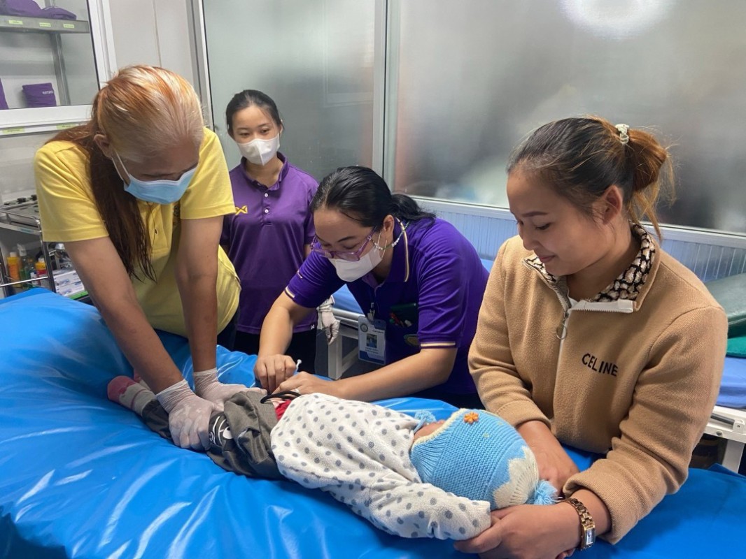 26 มิ.ย.67 รพ.สต.บ้านสันป่าไร่ ฉีดวัคซีนป้องกันไข้หวัดใหญ่ เข็มที่ 2 ให้กลุ่มเด็กอายุ 6 เดือน ถึง 3 ปี จำนวน 35 ราย