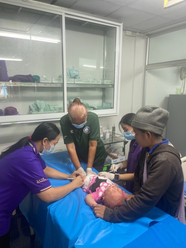 14 ส.ค.67 รพ.สต.บ้านสันป่าไร่ ให้บริการฉีดวัคซีนเด็ก อายุ 2 เดือน ถึง 4 ปี จำนวน 24 ราย พร้อมตรวจสุขภาพช่องปาก,เคลือบฟลูออไรด์,ให้ทันตสุขศึกษาแก่ผู้ปกครองเด็ก,เจาะเลือดตรวจ HCT , ยืนยันตัวตน(Authen) ,จ่ายยา para syr และ ferrous syr