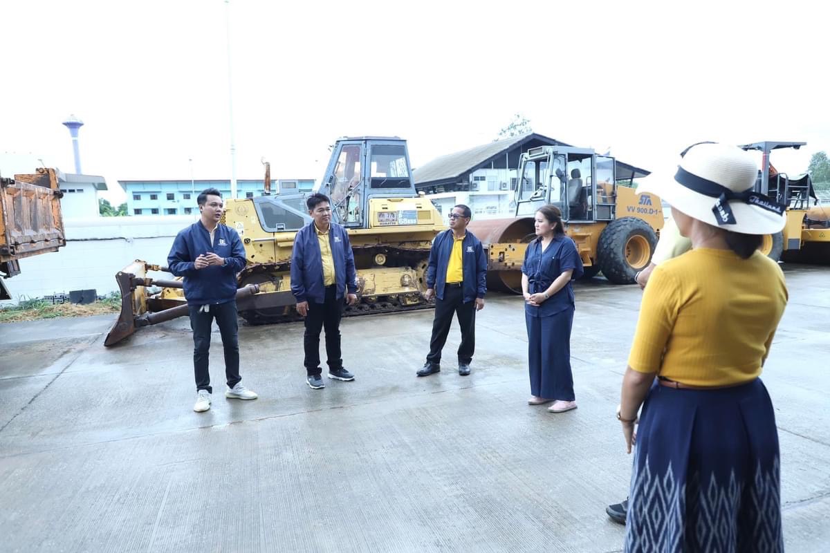 รองนายกองค์การบริหารส่วนจังหวัดตาก ตรวจติดตามความพร้อมของเครื่องจักรกล ณ ศูนย์จักรกลองค์การบริหารส่วนจังหวัดตาก 