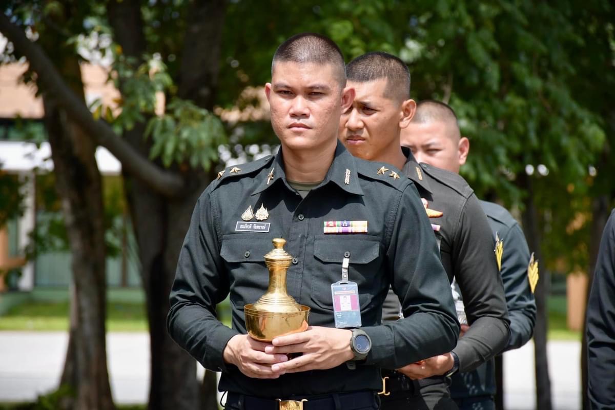 รองปลัดองค์การบริหารส่วนจังหวัดตาก ร่วมพิธีทำบุญ เนื่องในวันสถาปนาหน่วย ครบรอบปีที่ 12 กองพันทหารราบที่ 3 กรมทหารราบที่ 14