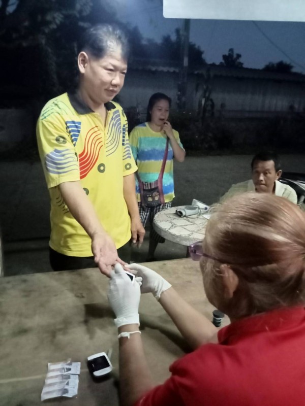 7-9 ตค. 67 อาสาสมัครสาธารณสุข หมู่ที่ 5 บ้านสันป่าไร่ รณรงค์คัดกรองโรคความดันโลหิตสูงและโรคเบาหวาน ในประชากรกลุ่มเสี่ยงอายุ 35 ปีขึ้นไป