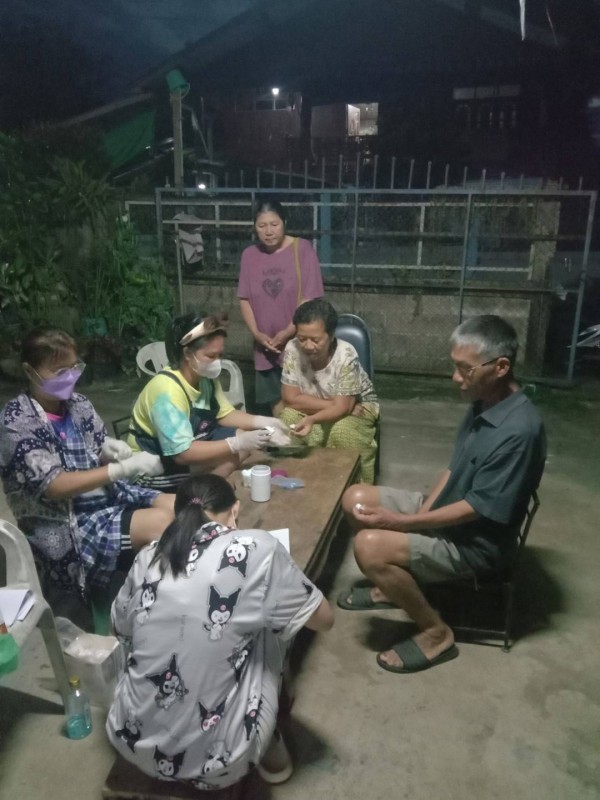 7-9 ตค. 67 อาสาสมัครสาธารณสุข หมู่ที่ 5 บ้านสันป่าไร่ รณรงค์คัดกรองโรคความดันโลหิตสูงและโรคเบาหวาน ในประชากรกลุ่มเสี่ยงอายุ 35 ปีขึ้นไป