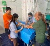 13 พ.ย.67 รพ.สต.บ้านสันป่าไร่ ฉีดวัคซีนเด็ก อายุ 2 เดือน ถึง 4 ปี จำนวน 27 ราย พร้อมทั้ง ตรวจสุขภาพช่องปาก,ให้ทันตสุขศึกษาแก่ผู้ปกครอง.เจาะเลือดตรวจ hct ,จ่ายยาpara syr,ferrous syr และยืนยันตัวตน(Authen)