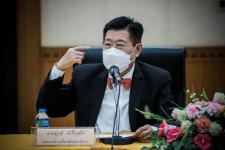 นายกองค์การบริหารส่วนจังหวัดตาก พร้อมทั้งคณะผู้บริหารและเจ้าหน้าที่ที่เกี่ยวข้อง ประชุมหารือแนวทางการผลักดันงบประมาณปี 2566