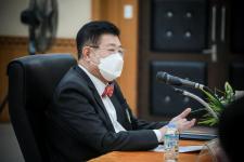 นายกองค์การบริหารส่วนจังหวัดตาก พร้อมทั้งคณะผู้บริหารและเจ้าหน้าที่ที่เกี่ยวข้อง ประชุมหารือแนวทางการผลักดันงบประมาณปี 2566