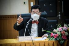 นายกองค์การบริหารส่วนจังหวัดตาก พร้อมทั้งคณะผู้บริหารและเจ้าหน้าที่ที่เกี่ยวข้อง ประชุมหารือแนวทางการผลักดันงบประมาณปี 2566