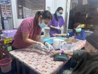 21 ม.ค.68 รพ.สต.บ้านสันป่าไร่ ให้บริการเจาะเลือด,วัดความดันโลหิต ผู้ป่วยเบาหวาน