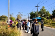 นายก อบจ.ตาก ลงพื้นที่สำรวจไฟฟ้า ในพื้นที่ ต.ท่าสายลวด อ.แม่สอด จ.ตาก