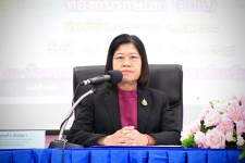 นายก อบจ.ตาก กล่าวต้อนรับและพบปะพูดคุยกับผู้เข้ารับการอบรมและส่งเสริมกิจกรรมอาสาสมัครท้องถิ่นรักษ์โลก (อถล.)