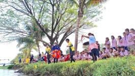 ฝ่ายป้องกันและบรรเทาสาธารณภัย อบจ.ตาก สนับสนุนวิทยากรโครงการ "ตะโกน โยน ยื่น"