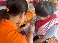 15 พ.ค.2568 รพ.สต.บ้านสันป่าไร่ ออกหน่วยฉีดวัคซีนเด็ก อายุ 2 เดือน ถึง 4 ปี เขต สสช.ห้วยกระทิง (หมู่ 6 ตำบลพระธาตุ)จำนวน 12 ราย ,เจาะเลือดตรวจ hct , จ่ายยา para syr , ferrous syr และ ประชุม อสม.หมู่ 6 บ้านห้วยกระทิง