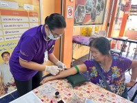 20 พ.ค.68 รพ.สต.บ้านสันป่าไร่ วัดความดันโลหิต ผู้ป่วยโรคความดันโลหิตสูง (กลุ่ม 2) จำนวน 48 ราย และเจาะเลือด จำนวน 19 ราย