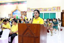 นางอัจฉรา ทวีเกื้อกูลกิจ (นายกจอย) นายกองค์การบริหารส่วนจังหวัดตากได้มอบหมายให้ นางสาวสุพัตรา เสาร์เรือน ผู้อำนวยการกองการศึกษา ศาสนาและวัฒนธรรมเข้าร่วมพิธี พิธีเจริญพระพุทธมนต์ฯ