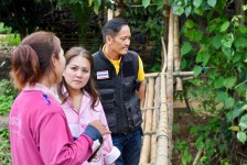 นายกจอย ลงพื้นที่ติดตามการทำงานของเครื่องจักรกล ในพื้นที่ บ้านห้วยระพริ้ง ต.พระวอ อ.แม่สอด จ.ตาก