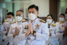 นายก อบจ.ตาก ร่วมพิธีวางพานพุ่มและพิธีถวายบังคม เนื่องในวันคล้ายวันพระบรมราชสมภพ พระบาทสมเด็จพระบรมชนกาธิเบศร มหาภูมิพลอดุลยเดชมหาราช บรมนาถบพิตร วันชาติ และวันพ่อแห่งชาติ 5 ธันวาคม 2564