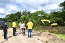  นายกจอย ลงพื้นที่ติดตามการทำงานของเครื่องจักรกลในพื้นที่ ต.วังหิน อ.เมือง จ.ตาก 