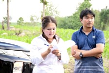 นายกจอย (นายก อบจ.ตาก) ลงพื้นที่ตรวจติดตามโครงการปรับปรุงถนน อ.แม่สอด จ.ตาก