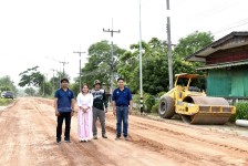  นายกจอย (นายก อบจ.ตาก) ลงพื้นที่ตรวจติดตามโครงการปรับปรุงถนน อ.แม่สอด - อ.แม่ระมาด จ.ตาก