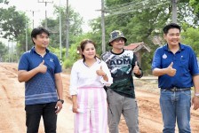  นายกจอย (นายก อบจ.ตาก) ลงพื้นที่ตรวจติดตามโครงการปรับปรุงถนน อ.แม่สอด - อ.แม่ระมาด จ.ตาก