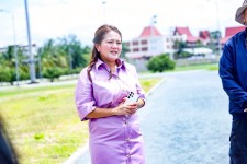 นายกจอย นายก อบจ.ตาก ลงพื้นที่ตรวจงาน การเตรียมการปรับปรุงสนามกีฬา อบจ.ตาก ในเฟสที่ 2 งบประมาณ 27,850,000 บาท