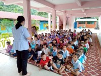 25 สิงหาคม 2568 นางเสาร์แก้ว อ่วมพิทยา เจ้าพนักงานสาธารณสุข รพ.สต.บ้านสันป่าไร่ ออกให้ความรู้เรื่องโรคหนอนพยาธิ การเก็บอุจจาระส่งตรวจและนัดหมายการส่งอุจจาระเพื่อตรวจหาไข่พยาธิ ในเด็กนักเรียนโรงเรียนจาตุรจินดา ตามโครงการพระราชดำริ สมเด็จพระกนิษฐาธิราชเจ้า 