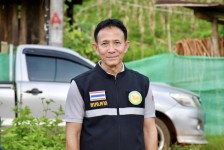 นายกจอย (นายก อบจ.ตาก) ตรวจติดตามโครงการถนนปลอดภัย อ.พบพระ งบประมาณ 471,400 บาท 