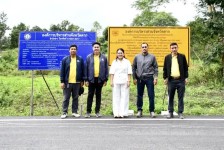 นายกจอย (นายกอบจ.ตาก) ตรวจติดตามโครงการปรับปรุงถนนโดยซ่อมแซมเป็นผิวทางแอสฟัลท์ติกคอนกรีต (Overlay) พื้นที่ อ.แม่ระมาด งบประมาณ 3,282,000 บาท