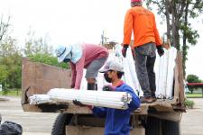 นายกองค์การบริหารส่วนจังหวัดตาก เป็นประธานในพิธีเปิดโครงการบริหารจัดการขยะมูลฝอยรวมและของเสียอันตรายชุมชน ประจำปีงบประมาณ พ.ศ. 2565