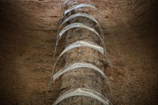 นายกองค์การบริหารส่วนจังหวัดตาก ได้มอบหมายให้ สำนักช่าง องค์การบริหารส่วนจังหวัดตาก นำเจ้าหน้าที่ ลงพื้นที่ร่วมดำเนินการ จัดเรียงหินกรวด ในบริเวณ ไม้กลายเป็นหิน ต้นที่ 1