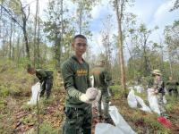 นายณัฐวุฒิ ทวีเกื้อกูลกิจ นายกองค์การบริหารส่วนจังหวัดตาก ในฐานะผู้อำนวยการอุทยานธรณีไม้กลายเป็นหินตากพร้อมด้วย ว่าที่ ดร.ฑีฆะพล ทวีเกื้อกูลกิจ รองนายกองค์การบริหารส่วนจังหวัดตาก นำเจ้าหน้าที่ ร่วมดำเนินการ จัดเรียงหินกรวด ในบริเวณ ไม้กลายเป็นหิน ต้นที่ 1