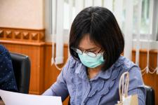 นางสาวเปรมกมล ธีโรภาส ปลัดองค์การบริหารส่วนจังหวัดตากเป็นประธานการประชุมคณะกรรมการสนับสนุนการจัดทำแผนพัฒนาองค์การบริหารส่วนจังหวัดตาก ครั้งที่ 1/2565