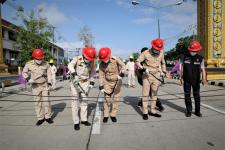 เข้าร่วมพิธีเปิดงานรื้อถอนระบบจำหน่ายไฟฟ้า และระบบสายสื่อสาร ตามโครงการปรับปรุงระบบจำหน่ายไฟฟ้า เป็นเคเบิลใต้ดิน 1 จังหวัด 1 ถนน เพื่อเฉลิมพระเกียรติ ( Under Ground Cable )