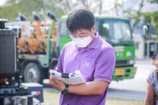 นายณัฐวุฒิ ทวีเกื้อกูลกิจ นายกองค์การบริหารส่วนจังหวัดตาก และ ว่าที่ ดร.ฑีฆะพล ทวีเกื้อกูลกิจ รองนายกองค์การบริหารส่วนจังหวัดตาก พร้อมด้วยคณะผู้บริหารและหัวหน้าส่วนราชการ ตรวจติดตามการจัดซื้อเครื่องสูบน้ำที่ทางสำนักช่าง