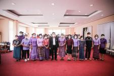 เป็นประธานในพิธีเปิดโครงการฝึกอบรมเสริมสร้างครอบครัวเข้มแข็งของสตรีและบุคคลในครอบครัว ประจำปีงบประมาณ พ.ศ. 2565 รุ่นที่ 3