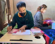 รพ.สต.บ้านสันป่าไร่ ออกหน่วยฉีดวัคซีนเด็กบนดอยห้วยกระทิง,จ่ายยา para syr,ferrous syr,และแจกของให้เด็กทุกคน