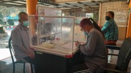 รพ.สต.บ้านสันป่าไร่ เจาะเลือด วัดความดันฯ วัดรอบเอว ชั่งน้ำหนัก ตรวจปัสสาวะ pt NCD