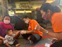 9 มีนาคม 2566 จนท.รพ.สต.บ้านสันป่าไร่ ออกหน่วยฉีดวัคซีน,เจาะเลือดตรวจhct,จ่ายยาpara syr,ferrous syr เด็กม.6 บ้านห้วยกระทิง