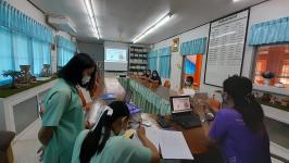 14/3/66 รพ.สต.บ้านสันป่าไร่ รณรงค์ตรวจคัดกรองมะเร็งปากมดลูก ด้วยวิธี HPV self sampling ระหว่างวันที่ 13-16 มีนาคม 2566 (วันที่สอง มีผู้มารับบริการ เพิ่มอีก 25 ราย รวมเป็น 56 ราย)