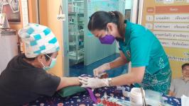 15/3/66 รพ.สต.บ้านสันป่าไร่ เจาะเลือด pt NCD กลุ่ม 3 (HT) และกลุ่มสงสัยป่วย DM รวม 32 ราย