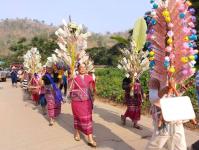 27/4/66 จนท.รพ.สต.บ้านสันป่าไร่ ร่วมงานประเพณีสรงน้ำพระธาตุ ประจำปี พ.ศ. 2566 จัดโดยองค์การบริหารส่วนตำบลพระธาตุ ณ สำนักสงฆ์บ้านตีนธาตุ
