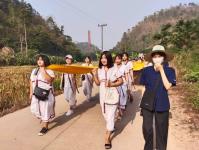 27/4/66 จนท.รพ.สต.บ้านสันป่าไร่ ร่วมงานประเพณีสรงน้ำพระธาตุ ประจำปี พ.ศ. 2566 จัดโดยองค์การบริหารส่วนตำบลพระธาตุ ณ สำนักสงฆ์บ้านตีนธาตุ