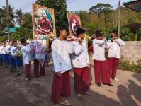 27/4/66 จนท.รพ.สต.บ้านสันป่าไร่ ร่วมงานประเพณีสรงน้ำพระธาตุ ประจำปี พ.ศ. 2566 จัดโดยองค์การบริหารส่วนตำบลพระธาตุ ณ สำนักสงฆ์บ้านตีนธาตุ