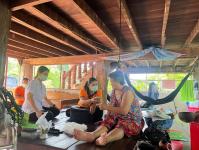 ันที่25/5/66 เวลา09.00น.  จนท.รพ.สต.บ้านสันป่าไร่ร่วมกับนักกายภาพ แพทย์แผนไทย รพ.แม่ระมาด เยี่ยมบ้านผู้ป่วยกลุ่มโรคไม่ติดต่อเรื้อรัง(NCDs) ที่มีปัญหาด้านการเคลื่อนไหวจากโรคร่วมและน้ำหนักตัวมาก