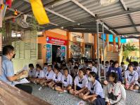 19/6/66 จนท.รพ.สต.บ้านสันป่าไร่ให้ความรู้แก่นักเรียนชั้นมัธยมศึกษาปีที่1-3 รร.บ้านสันป่าไร่ เรื่องการควบคุมป้องกันโรคไข้เลือดออก โรคมาลาเรีย โรคโควิดและงานสุขภาพจิต พร้อมทั้งให้คำปรึกษาเด็กนักเรียนที่มีปัญหาด้านสุขภาพจิต