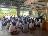 19/6/66 จนท.รพ.สต.บ้านสันป่าไร่ให้ความรู้แก่นักเรียนชั้นมัธยมศึกษาปีที่1-3 รร.บ้านสันป่าไร่ เรื่องการควบคุมป้องกันโรคไข้เลือดออก โรคมาลาเรีย โรคโควิดและงานสุขภาพจิต พร้อมทั้งให้คำปรึกษาเด็กนักเรียนที่มีปัญหาด้านสุขภาพจิต